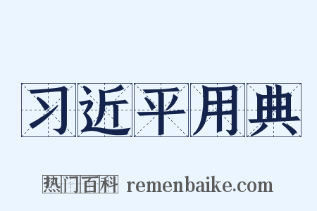 习近平用典是什么意思的图片